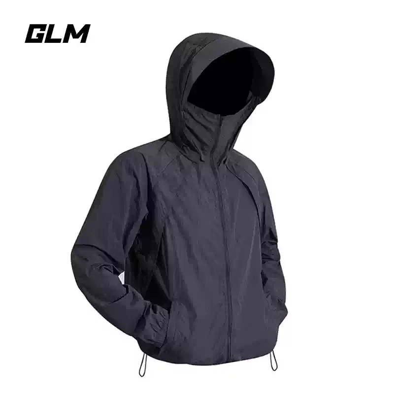 GLM夏季轻薄透气防晒衣户外旅游纯色户外抗UV防晒服男女外套