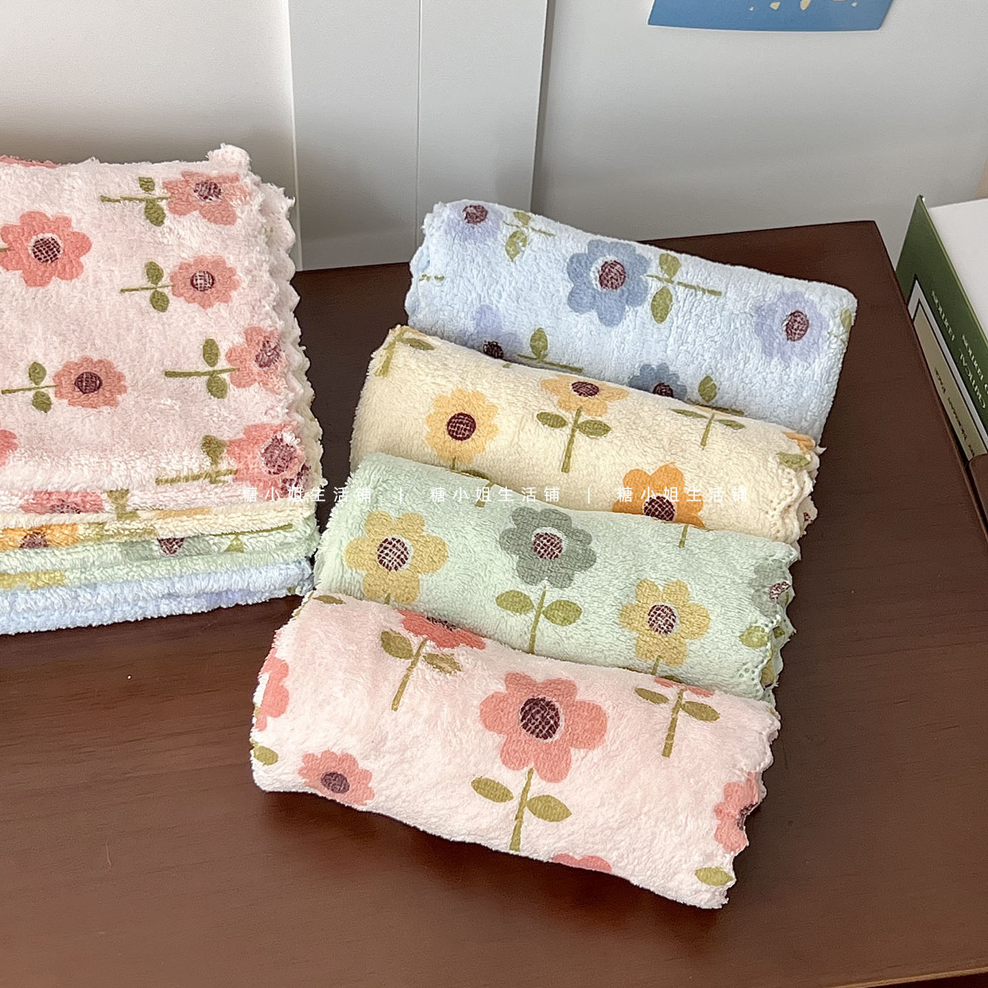 高颜值太阳花加厚吸水抹布