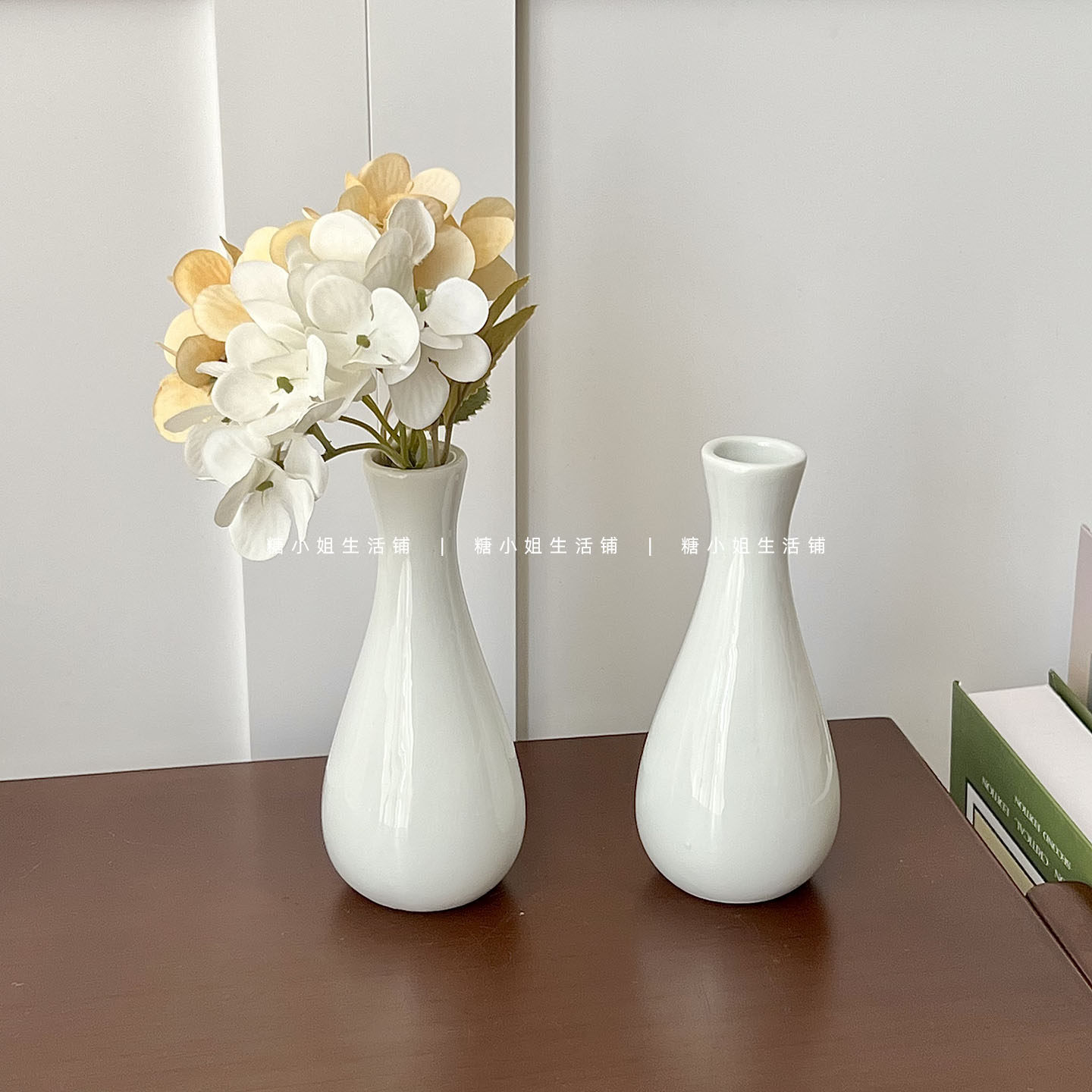 糖小姐 韩系ins风小花瓶家用客厅干花水培纯白小口陶瓷花瓶桌面,家居饰品,花瓶,淘宝优惠券,粉丝福利购,淘宝优惠卷
