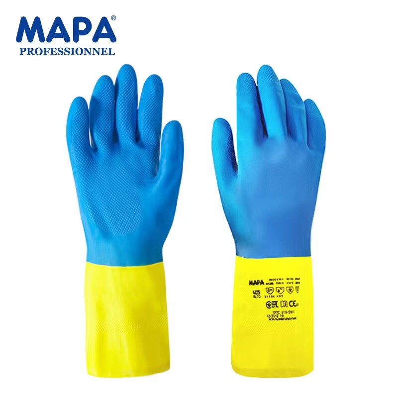 玛帕（MAPA）防化手套超耐酸碱工业加厚超耐用款大品牌 居家日用 防护手套 原图主图