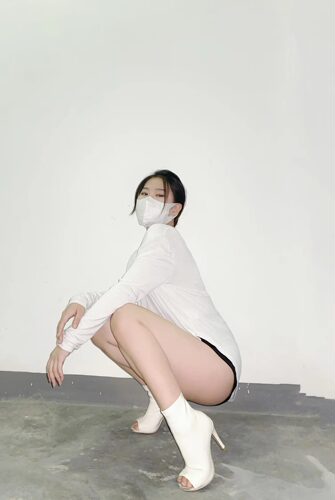 蹦蹦同款高跟鱼嘴细跟短款