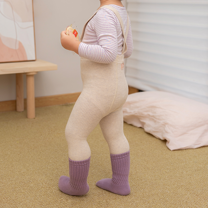 拉波米儿童举重裤包屁衣套装春秋洋气时髦宝宝连体衣背带裤两件套