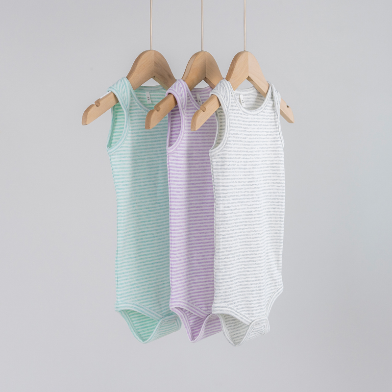 拉波米A类认证信封领纯棉包屁衣