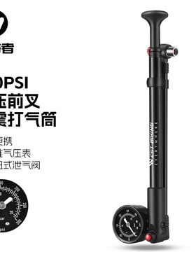 西骑者自行车前叉高压打气筒山地车避震器后胆充气筒便携式装备