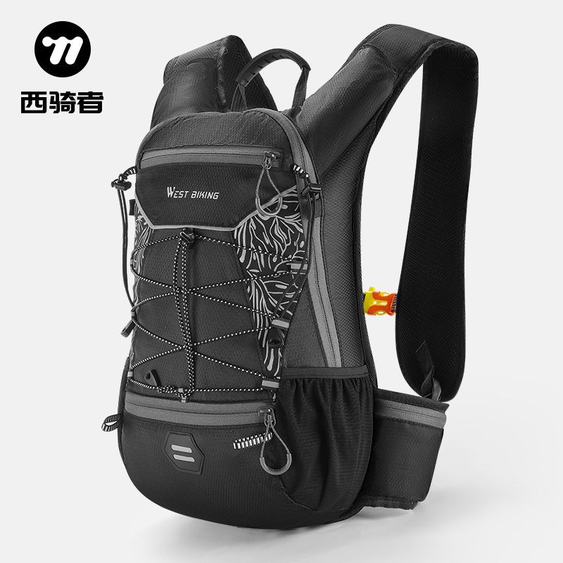西骑者骑行运动双肩包户外徒步旅行背包山地公路自行车水袋包装备