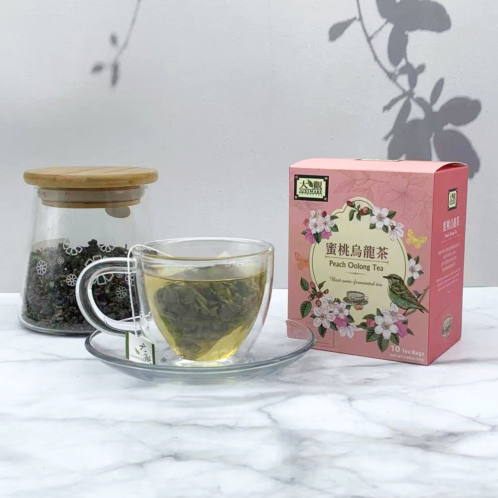 宏益大观中国台湾进口蜜桃乌龙茶10个独立包装三角袋泡茶包