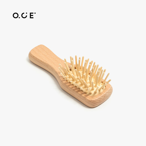 OCE气囊气垫按摩梳迷你mini便携随身木梳防静电儿童女孩头部头发