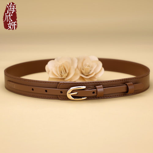 一眼倾心！真皮女腰封复古百搭