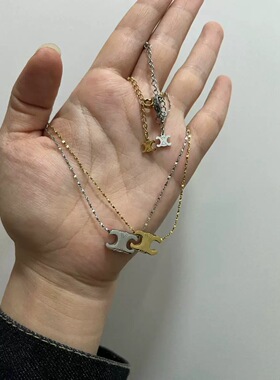 凯旋门项链电镀18k金不掉色锁骨链时尚简约百搭气质高版原标配饰