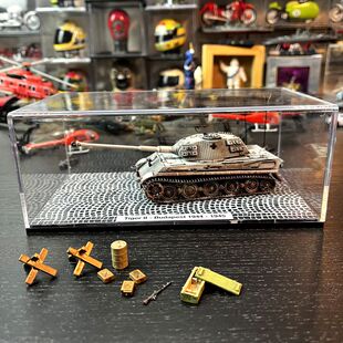 1：72合金坦克模型德国虎王迷彩街景版军事装甲战车二战爬虫摆件