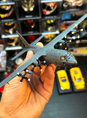 合金飞机美军攻击机AC130空中炮艇模型摆件1：200双色涂装