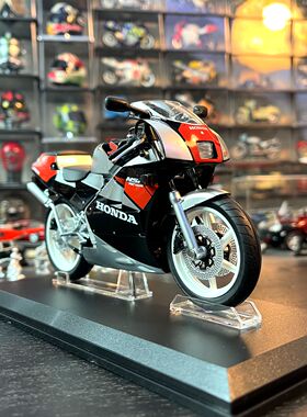 1:12合金摩托车模型青岛社本田NSR-250'89赛车静态模型摆件