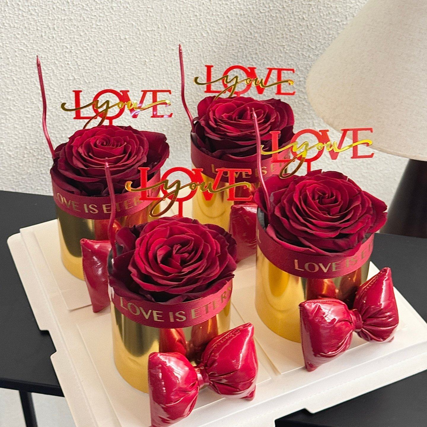 2.14网红情人节玫瑰花蛋糕装饰金色围边PU蝴蝶结情侣节日装扮摆件,节庆用品/礼品,节日装扮用品,淘宝优惠券,粉丝福利购,淘宝优惠卷