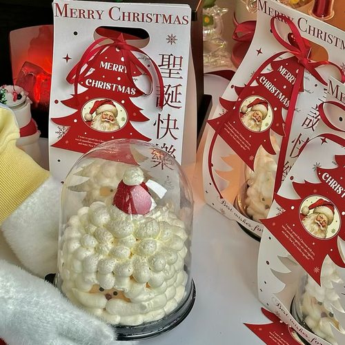 抱抱酱四寸圣诞节蛋糕装饰摆件