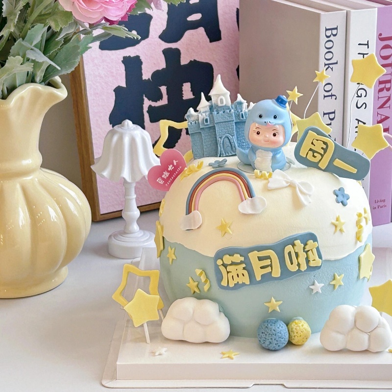 树脂蛇宝宝摆件男孩女孩生日