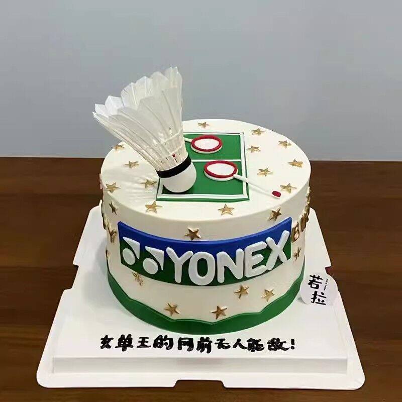 羽毛球乒乓球蛋糕装饰摆件运动主题体育爱好者生日派对甜品台配件