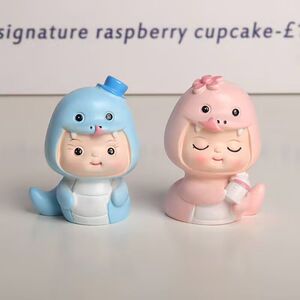 网红可爱生肖蛇宝宝男孩女孩国潮蛇年宝礼物生日蛋糕装饰居家摆件