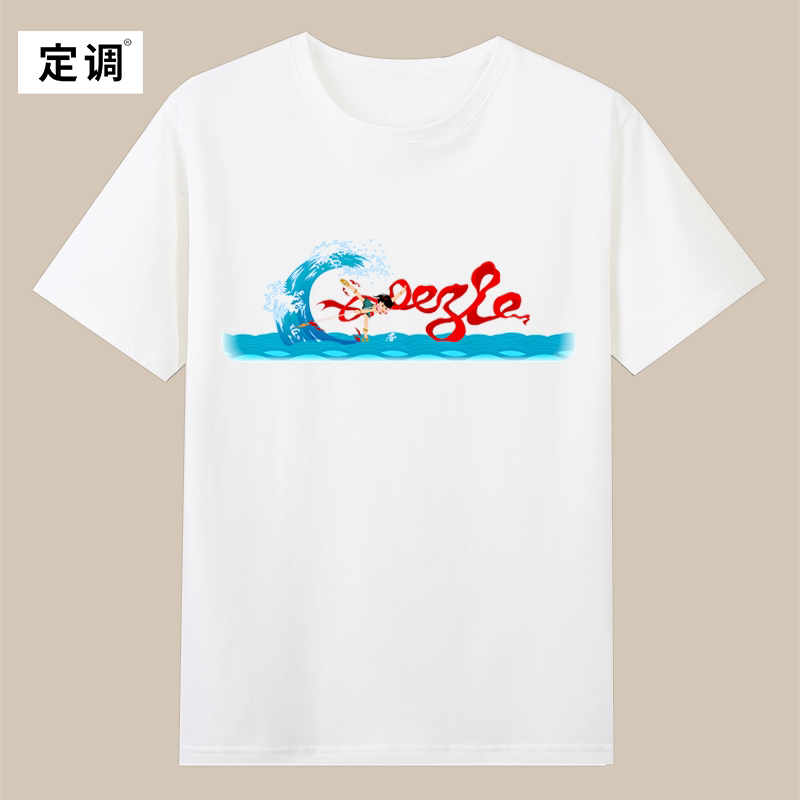 Google谷歌致敬哪吒闹海上海美术电影动画短袖t恤圆领衣服神话潮