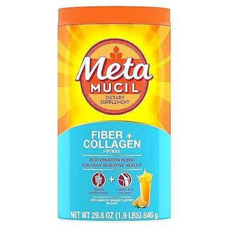 Metamucil Daily Fiber + Collagen， Psyllium Husk Powder， P 五金/工具 电机配件 原图主图