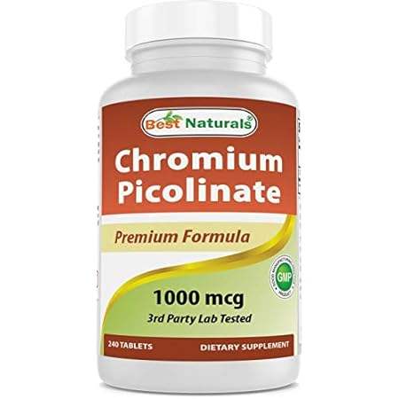 Best Naturals Chromium Picolinate 1000mcg 240 Tablets