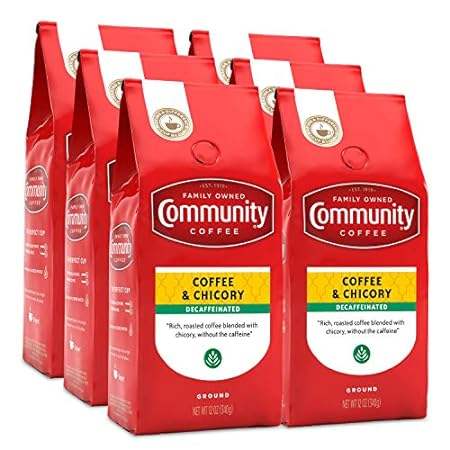 Community Coffee Coffee and Chicory Decaf Coffee, Medium