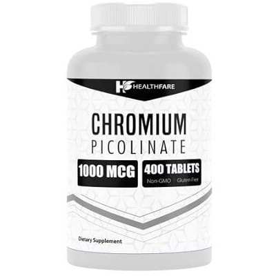 Chromium Picolinate 1000mcg | 400 Tablets | Support Carbo