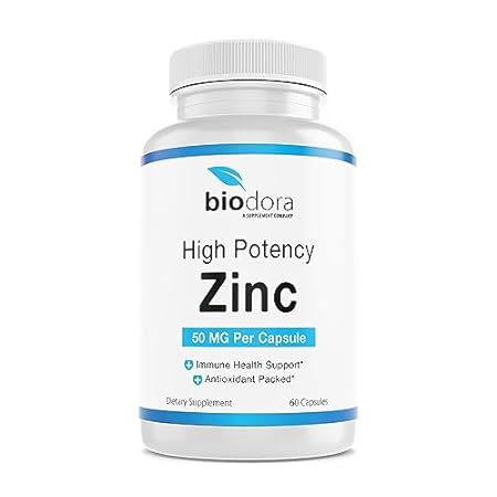 Zinc High Potency， No GMO， Vitamins for Good Skin， Immune