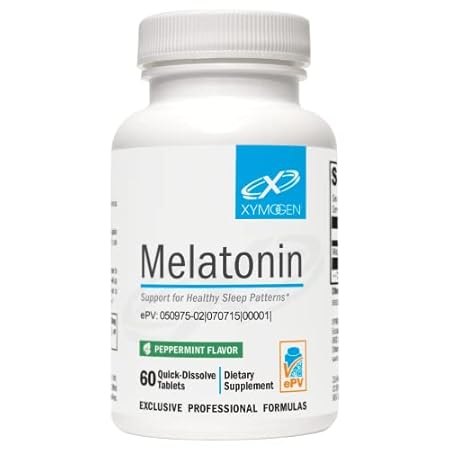 XYMOGEN Melatonin - Peppermint Lozenges - 3mg Melatonin S