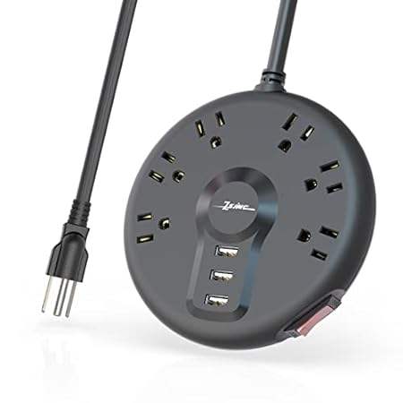 Power Strip， Surge Protector， 6 Outlets and 3 USB Ports 6