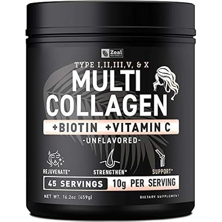 Premium Multi Collagen Peptides Protein Powder (1， 2， 3，