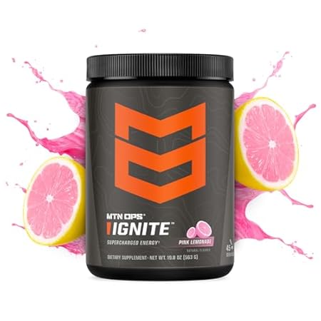 MTN OPS Ignite Energy Drink Powder, Gluten Free Nitric Ox