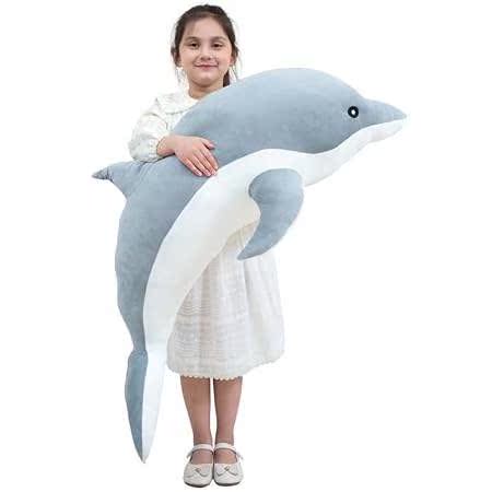 Kekeso Dolphin Stuffed Animals Plush Toy， Giant Dolphin P