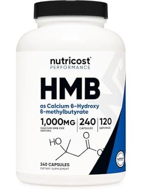 Nutricost HMB (Beta-Hydroxy Beta-Methylbutyrate) 1000mg (