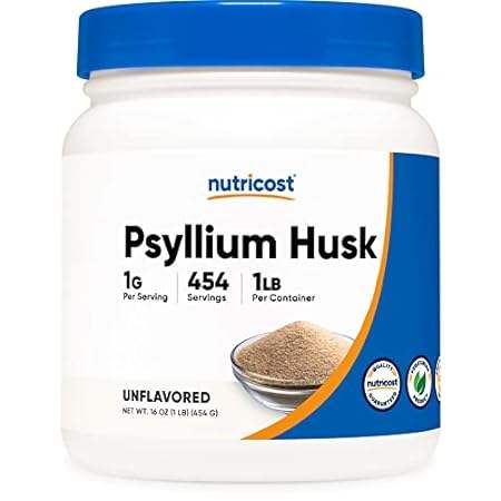 Nutricost Psyllium Husk Ground Powder (1lbs) - Gluten Fre
