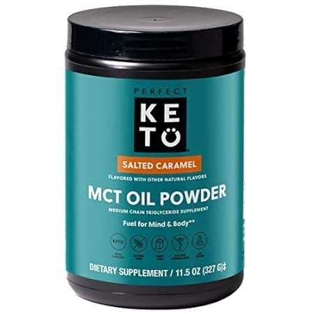 Perfect Keto MCT Oil C8 Powder， Coconut Medium Chain Trig