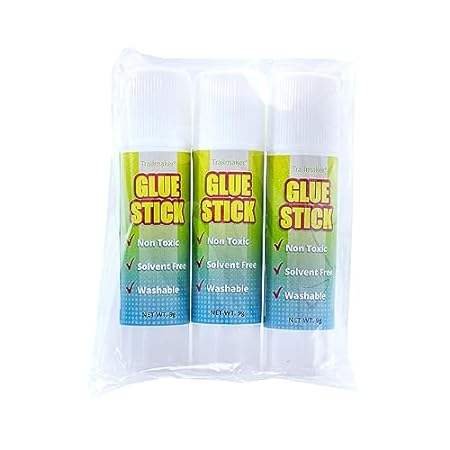 Craft County Washable Clear Glue Sticks – Ideal for Paper