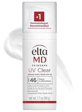 EltaMD UV Clear Face Sunscreen， Protects and Calms Sensit