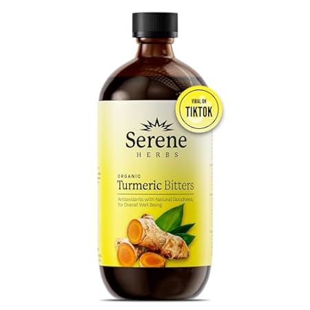 Turmeric Bitters Herbal Blend With Turmeric， Ginger， Caye