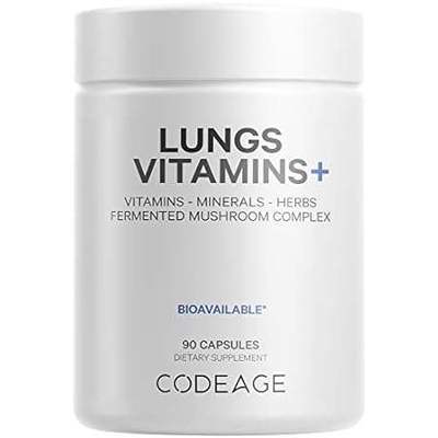 Codeage Lungs Vitamins， A， C， D， E， B6， Milk Thistle L