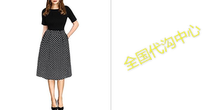 Oxiuly Women's Vintage Patchwork Pockets Puffy Swing Casual