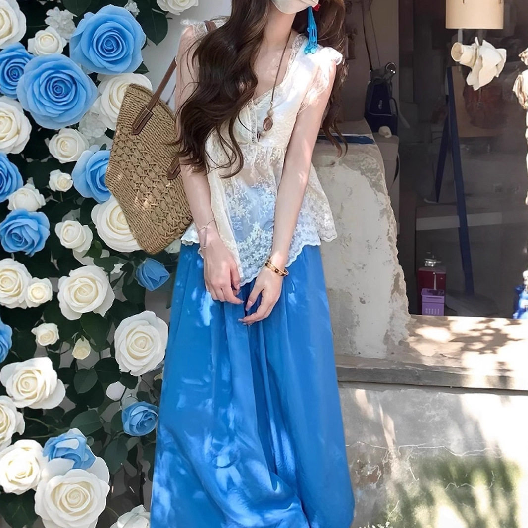 绝美巨好看的夏日ootd穿搭夏装一整套度假风海边出游旅游套装女夏