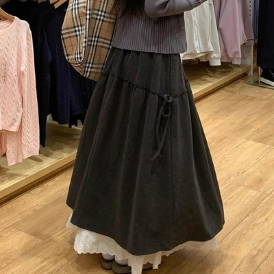 【送运费险]大码蕾丝拼接裙裤女