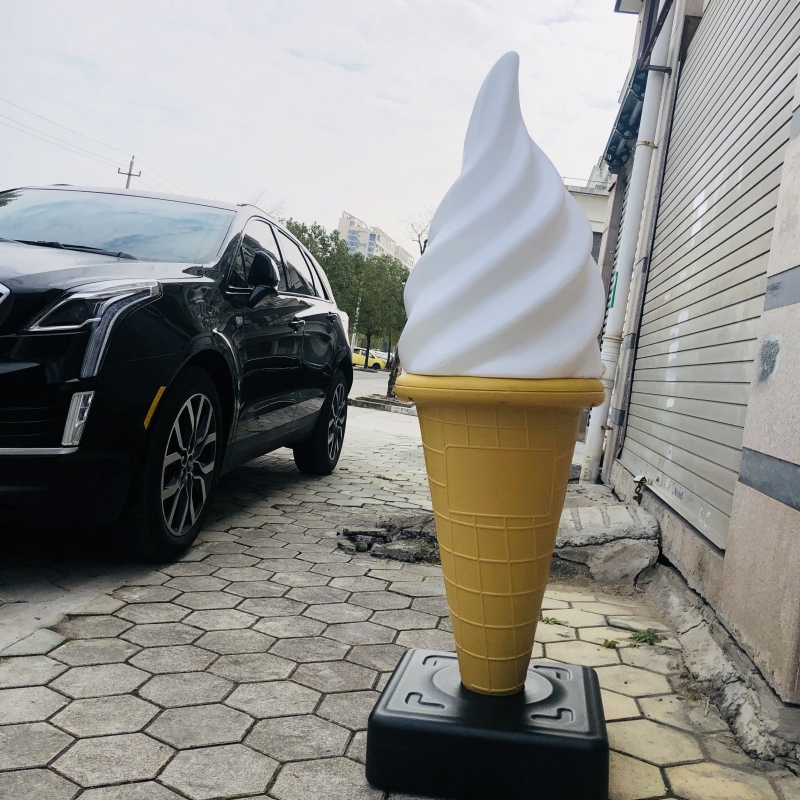 1米5超大七彩变色冰淇淋模型灯箱