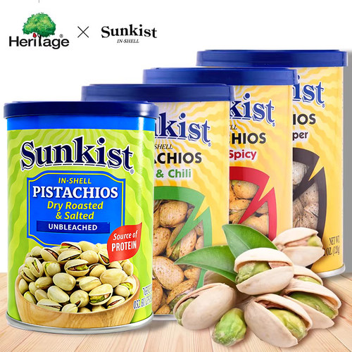 sunkist盐焗开心果新奇士黑胡椒