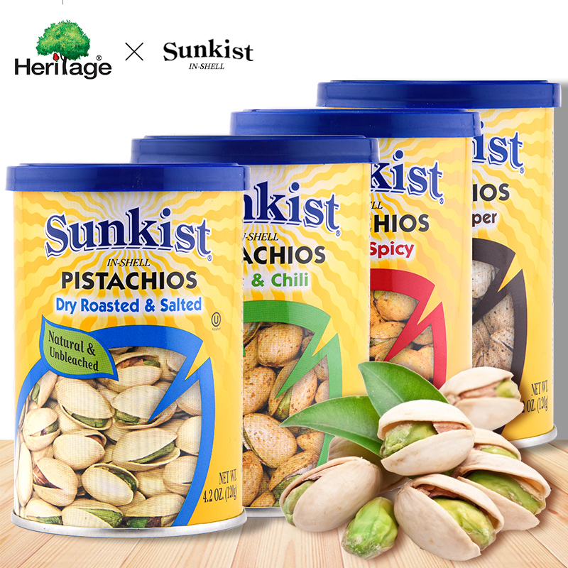 sunkist盐焗开心果新奇士黑胡椒