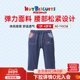 MIKIHOUSE纯棉牛仔长裤 BISCUITS HOT 熊头兜兜春秋款 新品