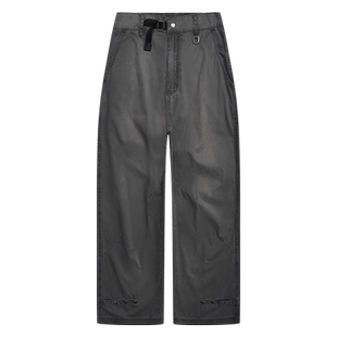 CMF春夏新款美式伐木工装裤男宽松水洗做旧垂感休闲纯棉直筒裤潮