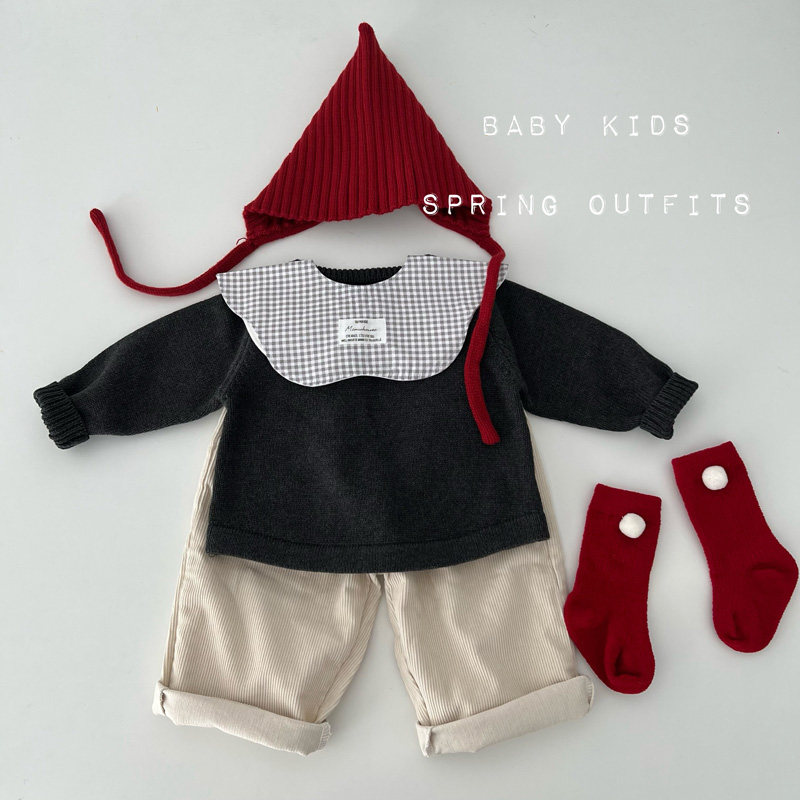 ins男女宝宝秋冬衣服求秋装灰色套头针织衫婴幼儿童外出毛线衣潮,童装/婴儿装/亲子装,毛衣/针织衫,淘宝优惠券,粉丝福利购,淘宝优惠卷