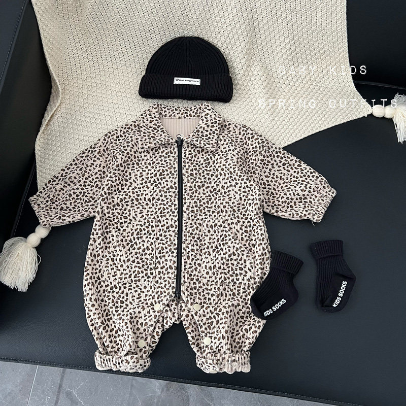 ins男女宝宝春秋连体衣秋季婴幼儿豹纹灯芯绒爬服秋季外出哈衣潮,童装/婴儿装/亲子装,连身衣/爬服/哈衣,淘宝优惠券,粉丝福利购,淘宝优惠卷