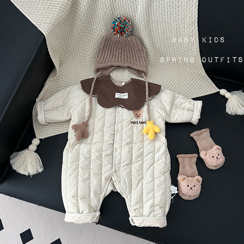 ins男女宝宝冬装衣服冬季加棉保暖连体衣内胆婴幼儿夹棉外套爬服,童装/婴儿装/亲子装,连身衣/爬服/哈衣,淘宝优惠券,粉丝福利购,淘宝优惠卷